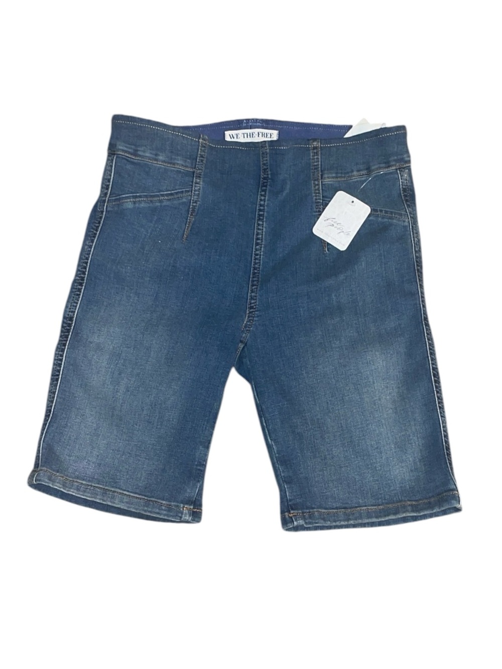 Free People We The Free Trixie Pull-On Bermuda Denim Shorts XS NWT